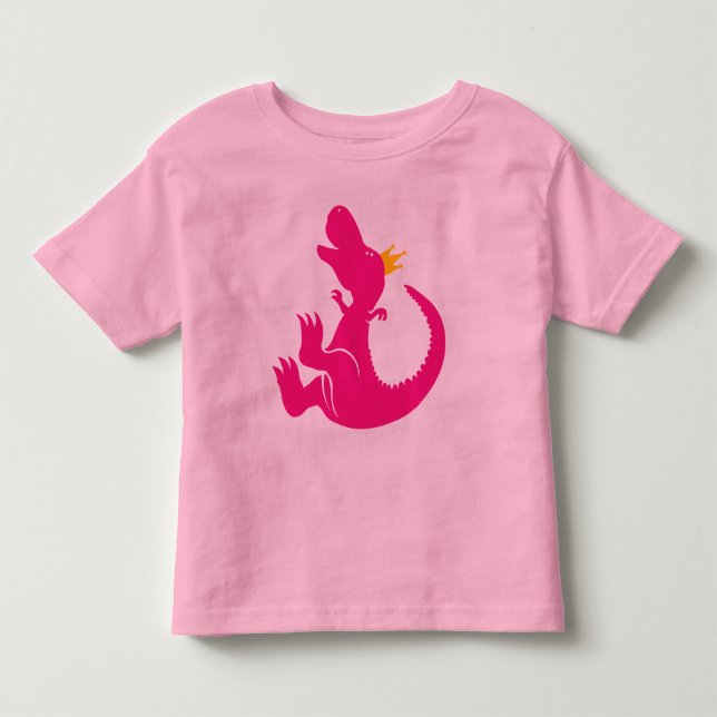 Camiseta De Bebé Camisas Princesas de Dinosaurio (Anverso)