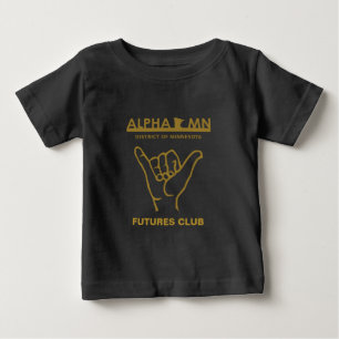Camiseta De Bebé Camiseta alfa del bebé del manganeso
