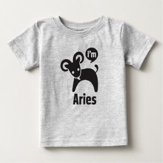 Camiseta De Bebé Camiseta-Aries del bebé del zodiaco