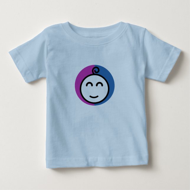 Camiseta De Bebé Camiseta azul bebé (0-24M) (Anverso)
