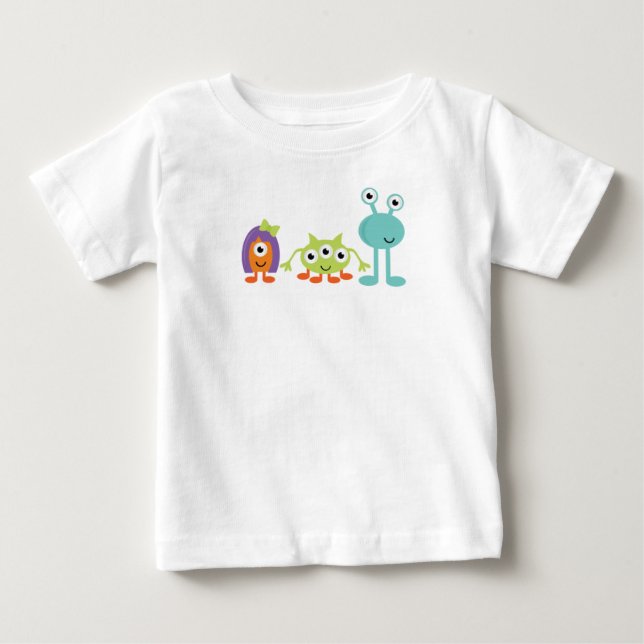 Camiseta De Bebé Camiseta bebé alienígenas espaciales (Anverso)