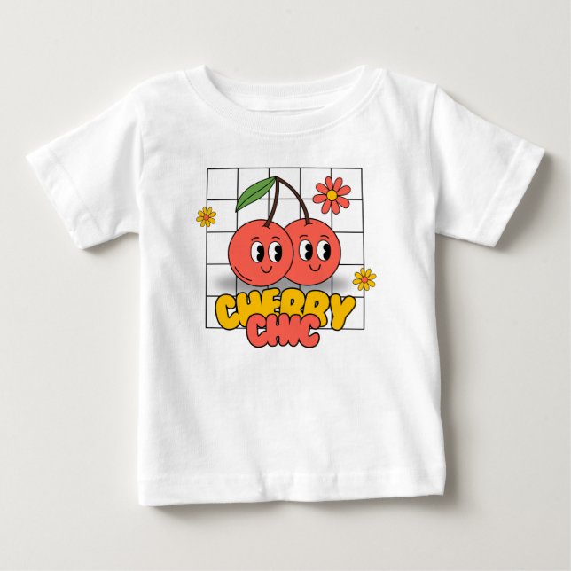 Camiseta De Bebé Camiseta bebé Cherry chic (Anverso)