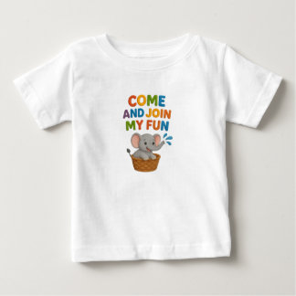 Camiseta De Bebé Camiseta bebé con elefante divertido