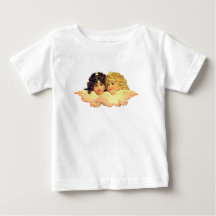 CAMISETA BEBÉ CON NOMBRE PERSONALIZADO CON ÁNGELES