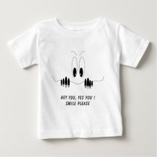 Camiseta De Bebé Camiseta bebé divertida con ojos curiosos - Sonris