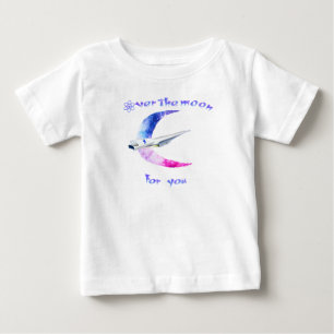 Camiseta De Bebé Camiseta bebé espacio sobre la luna