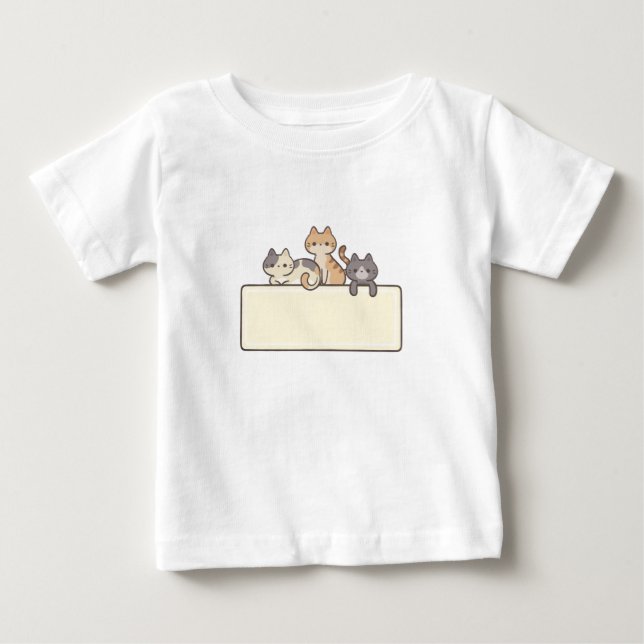 Camiseta De Bebé Camiseta bebé logo les chats  (Anverso)