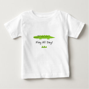 Camiseta De Bebé Camiseta bebé niños juego croco