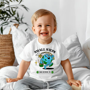 Camiseta De Bebé Camiseta bebé pasos pequeños gran resultado