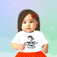 Camiseta bebé princesa corriendo