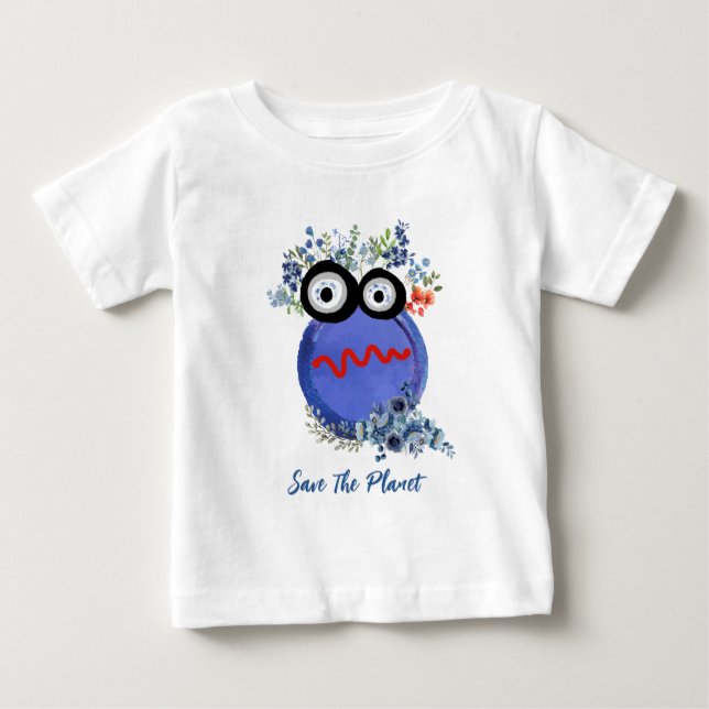 Camiseta De Bebé Camiseta Bebé Salva El Planeta (Anverso)