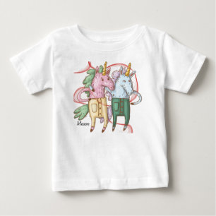 Camiseta De Bebé Camiseta con unicornios para bebé