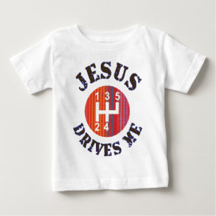 Camiseta De Bebé Camiseta cristiana del bebé - Jesús me conduce