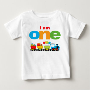 Camiseta De Bebé Camiseta cumpleaños tren niño bebé