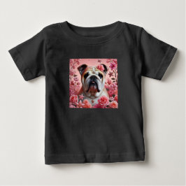 Camiseta De Bebé ¡Camiseta de bebé bulldog lindo!