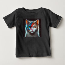 ¡Camiseta de bebé de gato genial!
