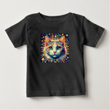 ¡Camiseta de bebé gato lindo!