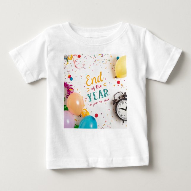 Camiseta De Bebé "Camiseta de la celebración de fin de año. (Anverso)