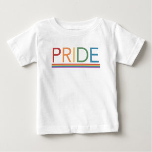 Camiseta De Bebé Camiseta del bebé arco iris del ORGULLO