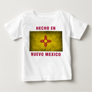 Camiseta De Bebé Camiseta del bebé - bandera del en Nuevo México 