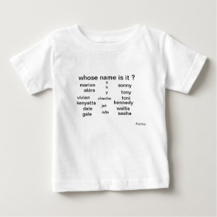 Camiseta De Bebé ¿Camiseta del bebé, cuyo nombre es él? por