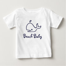"Camiseta del bebé de la playa"