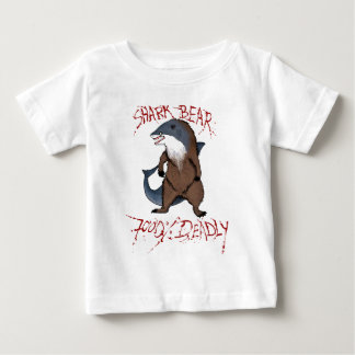 Camiseta De Bebé Camiseta del bebé del oso del tiburón