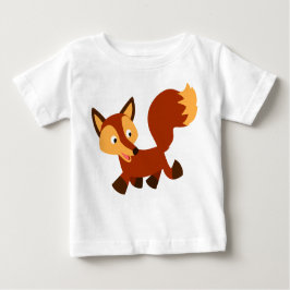 Camiseta De Bebé Camiseta del bebé del Personalizado Fox Happy