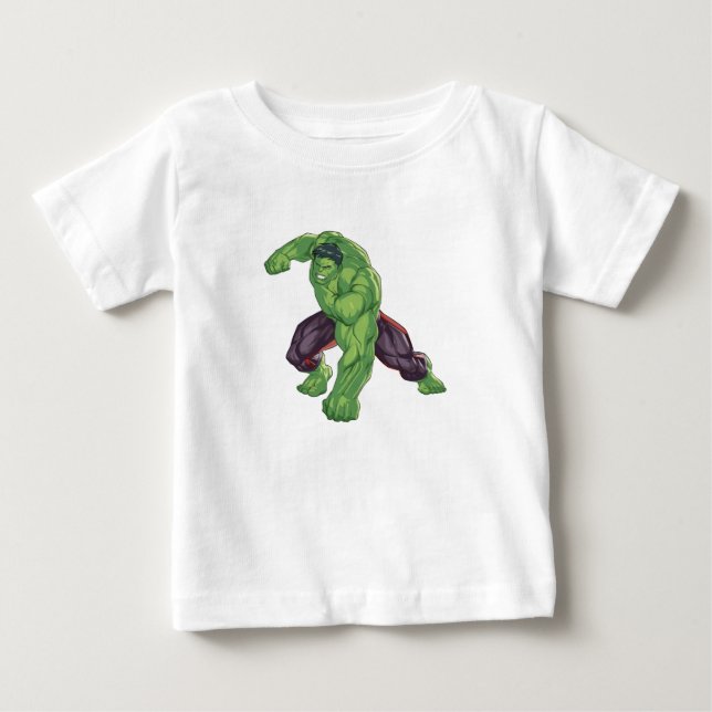 Camiseta De Bebé Camiseta del bebé Hulk adorable (Anverso)