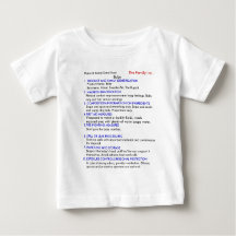 Camiseta del bebé MSDS
