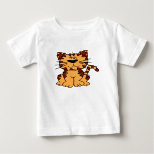 Camiseta De Bebé Camiseta del dibujo animado del bebé del gato