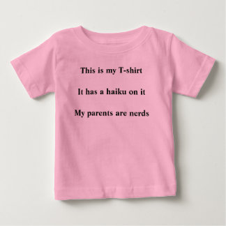 Camiseta De Bebé Camiseta del haiku del bebé
