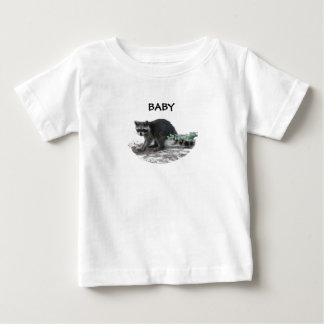 Camiseta De Bebé Camiseta del mapache del bebé