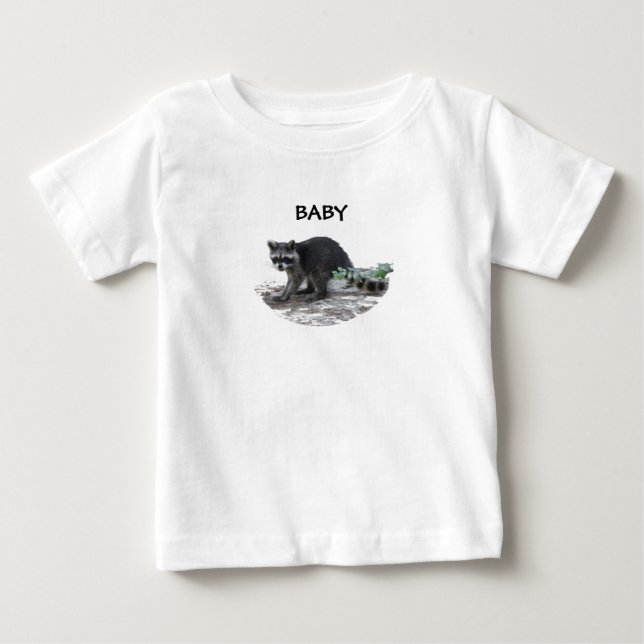 Camiseta De Bebé Camiseta del mapache del bebé (Anverso)