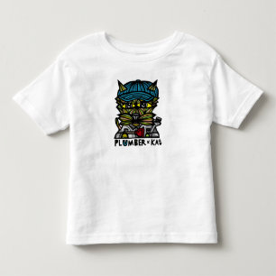 Camiseta De Bebé "Camiseta del niño del Kat del fontanero"