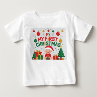 Camiseta De Bebé Camiseta del Primer Navidad del Bebé | Regalo Ador