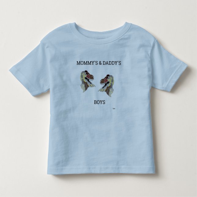 Camiseta De Bebé Camiseta: Dinosaurios (Anverso)