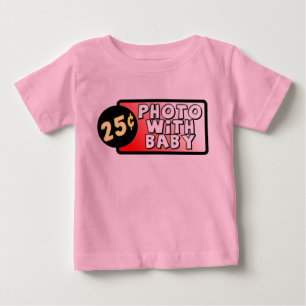 Camiseta De Bebé Camiseta Divertida con Bebé Foto Humor Infantil