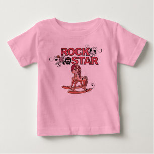 Camiseta De Bebé Camiseta divertida del bebé del caballo mecedora