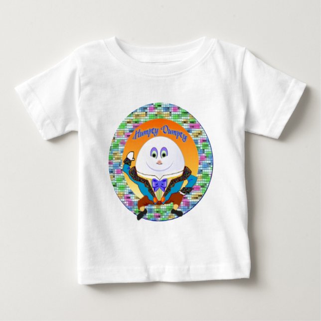 Camiseta De Bebé Camiseta dumpty humpty del bebé lindo (Anverso)