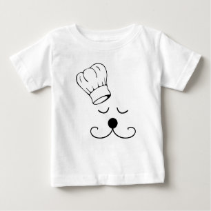 Camiseta De Bebé Camiseta/enredadera del perro del cocinero de los