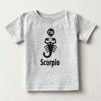 Camiseta De Bebé Camiseta-Escorpión del bebé del zodiaco
