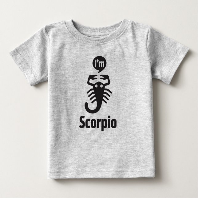 Camiseta De Bebé Camiseta-Escorpión del bebé del zodiaco (Anverso)