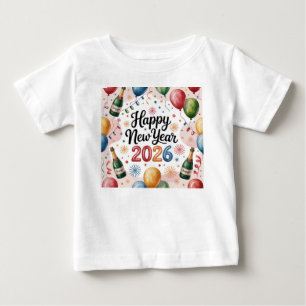 Camiseta De Bebé Camiseta-Feliz Año Nuevo 2026 Familia a Juego