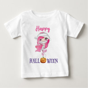 Camiseta De Bebé Camiseta Feliz Halloween Niña Bebé Sirena camiseta