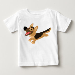 Camiseta De Bebé Camiseta feliz linda del bebé del pastor alemán