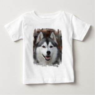 Camiseta De Bebé Camiseta fornida del bebé del perro