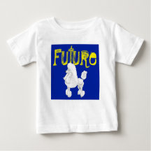 Camiseta futura del bebé del caniche