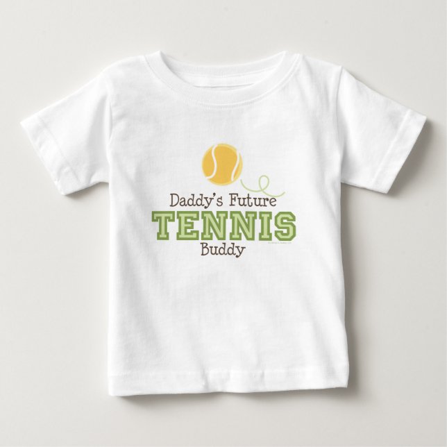 Camiseta De Bebé Camiseta futura del bebé del compinche del tenis (Anverso)