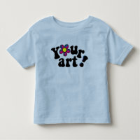 ¡Camiseta infantil con su propio trabajo artístico